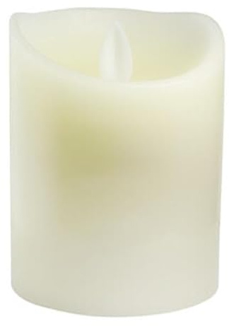 Levitantes Vela LED decorativa de 10 cm en color marfil, ideal para ambientar espacios y crear una atmósfera acogedora.