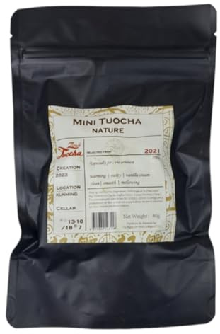Mini Nidi da 3gr di Tè Yunnan Tuocha - Monodose Tè Tuocha originale invecchiato dalla Cina - Confezione da 80gr