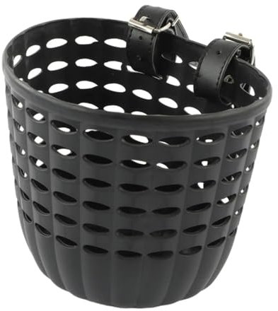 Kids Bike Basket - Front Handlebar Basket for Bicycle, Scooter, Balance Bike & Tricycle - Black