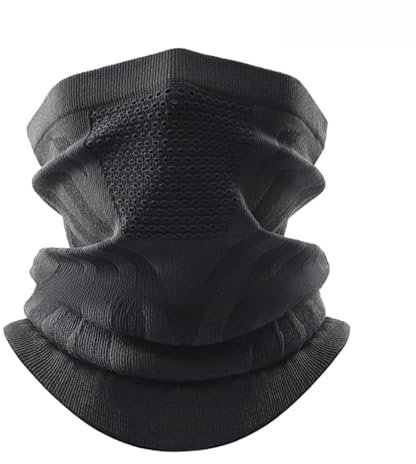 MOAZIFI Schlauchschal Herren, Halsschlauch Herren, Halstuch, Fahrrad Schal, Halswärmer, Halbe Sturmhaube, Halswärmer Herren, Fahrrad Maske Winter, Fahrrad Winter, Halstuch Motorrad Herren