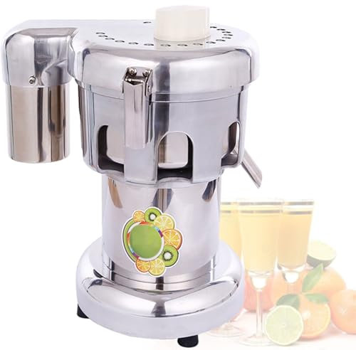 DRYIC Máquina exprimidora centrífuga - Máquinas extractoras automáticas de exprimidor de Prensa en frío 550 W para Frutas y Verduras (A)