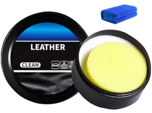 Pâte de nettoyage pour cuir - Nettoyant pour cuir - Pâte nettoyante multi-usages - Formule nourrissante pour vestes, bottes, sacs à main, portefeuilles