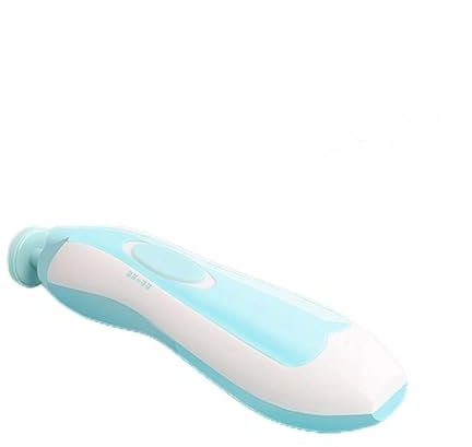 Elektrischer Baby-Nagelschneider, Baby-Nagelknipser, mit 6 Schleifköpfen, LED-Licht, 2-Gang-Einstellung, Baby-Nagelfeile, Baby-Nageltrimm- und Pflegewerkzeug-Set (BLUE)