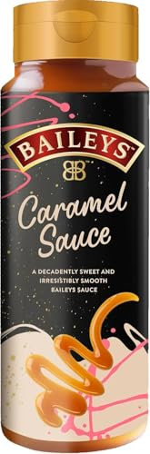 Baileys Caramel Sauce 200ml – Alcohol-Free Dessert & Hot Drink Topping with the Indulgent Taste of Baileys – Sweet & Smooth Caramel Sauce for Ice Cream, Cheesecake, Coffee, Cocktails & More