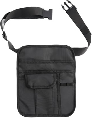 Server Waist Pouches Restaurant Waiter Pouches Bag with Adjustable Belt Utility Money Bag Serving Apron with Pockets Apron
