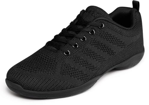Asyusyu Cheer Shoes Women Cheerleading Shoes Meshed Sneakers for Kids Girls Athletic Competition Training-Black, 2 UK