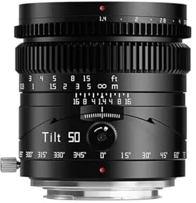 lenti， Compatibile con obiettivo Sony E-Mount 50mm F1.4 Full Frame Manual Tilt Shift X RF L A7 IV A7SIII(Z)