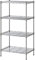 Shoze 4-Shelf Storage Shelving Units 120x56x35cm Metal Storage Shelf Multipurpose Modern Shelving Unit 50KG Max Weight for Laundry Bathroom Kitchen Office Storage Shelving