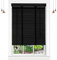 Jolan Jalousette Holz,Schwarz,Horizontale Jalousien,50mm Lamellen,Rollläden Fensterbehandlung,Verdunkelung/Wärmedämmung/Sichtschutz Jalousie,Leicht Anzubringende Vorhänge,W×H-70x100cm/28x39in