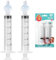 Blendura Paquete de 2 Jeringa Lavado Nasal Bebe 10 ml, Aspirador Nasal para Bebe Saca Mocos para Bebes, Segura y Cómoda, Portátil Reutilizable Aspirador Nasal Irrigador Nasal