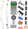 66 68 70 Takedown Recurve Bogen für Erwachsene & Jugendliche 14-40lbs Metall Riser Jagdbogen Langbogen Wettbewerb Sportlicher Bogen Rechtshänder (Weiß-weiße gliedmaßen, 68-30lbs)