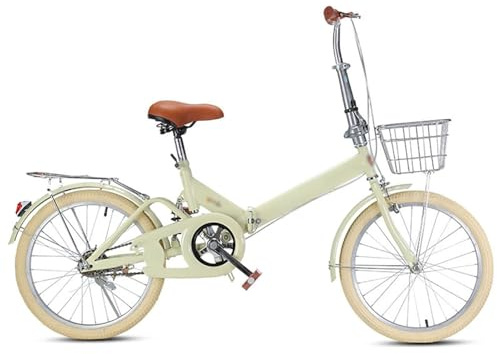 QKDWQZ Bicicletta Pieghevole In Alluminio Da 20/22 Pollici Con Freno A Disco E Freno A V, Bicicletta Pieghevole Per Uomo E Donna, Doppio Ammortizzatore Anteriore E Posteriore C,20in