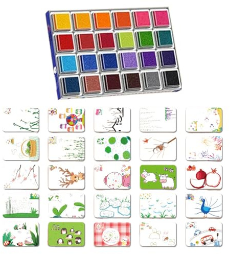 Zyntora Toddler Finger Paint | Washable Finger Paint Pad,Drawing & Art Supplies for Toddler Baby Classroom School Home Decoration Pottery Party Art Drawing Activities