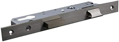 1pc Mortice Lock,Mortise Locks, Backset Mortise Door Lock Body Frame Sliding Steel Door Fittings for Bedroom-Stainless Steel85mm||20 mm