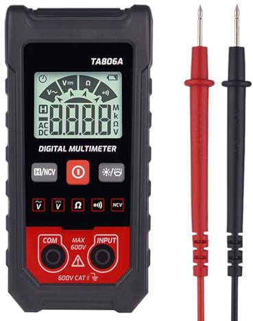 Multímetro Digital | Medidor de Pruebas de Ohm Voltio Amperio - Kit de Multímetro Analógico para Aplicaciones Eléctricas Automotrices Taller Industrial y Garaje Doméstico - para Aplicaciones