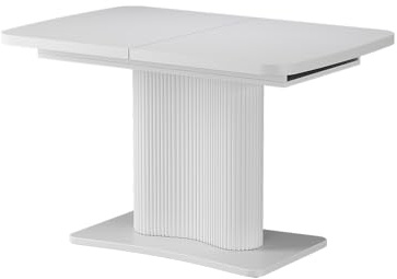 Vicco Esstisch Fenaro, Weiß, 120 x 80 cm ausziehbar, mit Auszugsfunktion für Variable Tischlängen
