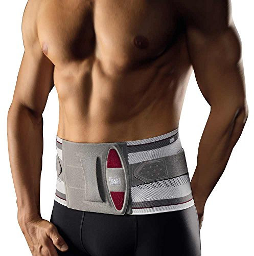 Bort Stabilo® Rückenbandage Rücken Orthese Bandage Stütze Lendenwirbel, silber, Gr. 7
