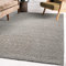 Impression Wohnzimmerteppich - Hochwertiger Öko-Tex zertifizierter Flächenteppich - Solid Color Teppich Hellgrau - Größe 200x290