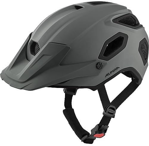 Alpina CROOT MIPS - Leichter, Robuster & Optimal Belüfteter MIPS Enduro Fahrradhelm Mit Fliegennetz Für Erwachsene, Coffee-Grey matt, 52-57 cm
