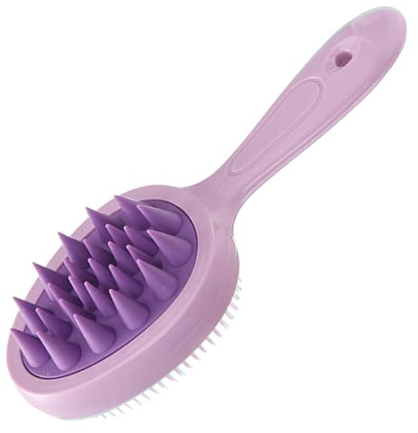 Brosse à récurer le shampoing, épurateur de shampoing pour la tête | Brosse à shampoing pour cuir chevelu avec manche long - Peigne masseur de cuir chevelu, brosse à shampoing Portable pour personnes
