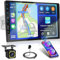 Fuluku 9'' Schermo Tattile Autoradio 1 Din Wireless Carplay Android Auto 1Din Radio Auto Stereo con Bluetooth EQ FM SWC Mic Telecamera di Backup Mirror Link USB