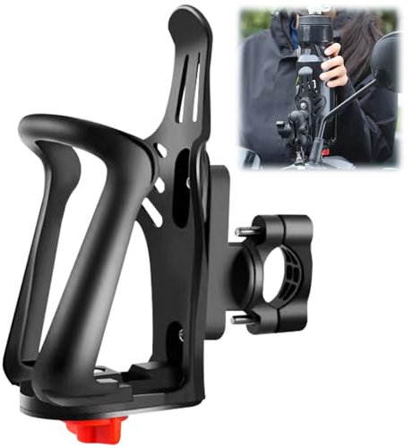 LYPPUL Porte Bidon Velo, Porte Gourde Vélo pour Bouteilles de 55-85 mm, Porte-Bidon Vélo Léger et Universel pour Guidon et Cadre pour Vélo Route/MTB/VTT Support, Taille Réglable