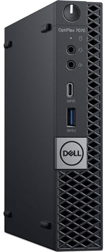 Mini PC Ordinateur de bureau Dell OptiPlex 7070, Processeur Core i7-9700T, Mémoire RAM 16 Go, Disque SSD 1 To Win 11 PRO (reconditionné)