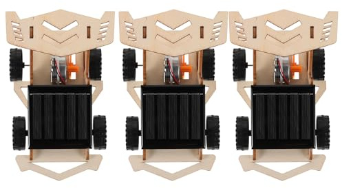 Outanaya Kit de 3 Modelos de Coches Solares para, Juguete Didáctico Motor Eléctrico para Experimentos Científicos de Energía Renovable, Adecuado para Actividades Escolares