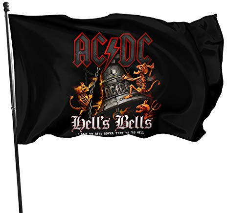 N / A ACDC Fahnen Flagge Flag Banner Polyester Material Gartenbalkon Gartendekoration Im Freien 90x150cm