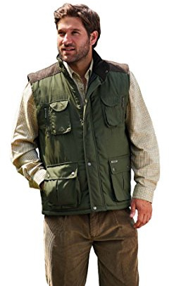 Champion Mens Exmoor Country Clothing Padded BodyWarmer (Olive, XL)