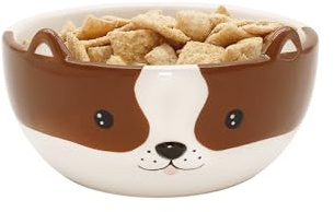 Winkee - Hund Spannmål Småsten Jag söt liten keramisk skål med öron I present till födelsedag, skolstart, jul