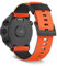 SeaFicco 24mm Silikon Armband Kompatibel mit Suunto 7 /Suunto 9 /Suunto 9 Baro/Suunto Spartan Sport/Suunto Spartan Sport Wrist HR/Suunto D5 Ersatzband Sport Uhrenarmband (Orange/Schwarz)
