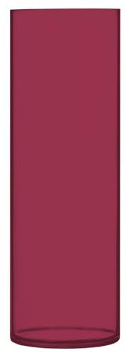 Jarrón redondo de 11.8 pulgadas de alto, color borgoña, jarrones cilíndricos altos, jarrones de suelo para interiores