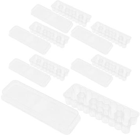 Healvian 5pezzi Contenitore Trasparente Per Fiale Da Supporto Per Frigorifero Custodia in Plastica Per Congelatore Scatola Per Provette Per Laboratori Organizzatore Per Fiale Per Iniezioni
