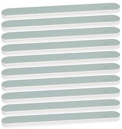 Blocs tampons pour ongles, bandes de polissage professionnelles Double face pour manucure et pédicure, tampons rectangulaires en papier émeri, 10 pièces