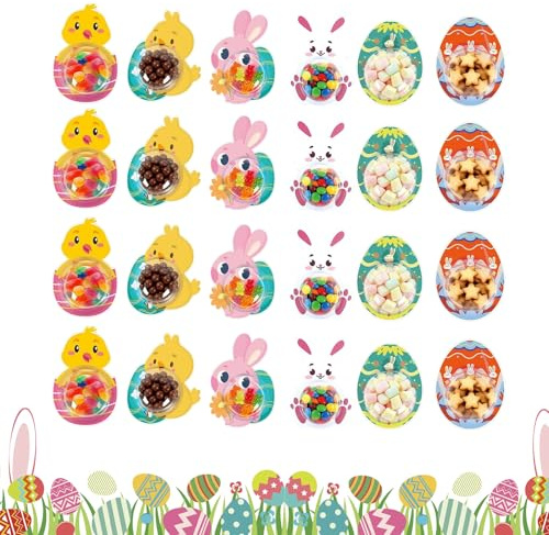 Generisch Tarjetas de Pascua | Postal para intercambio en fiestas – Caja de almacenamiento para tarjetas de felicitación de Pascua, para estudiantes, profesores, clases, escuelas, como recompensa