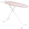 Mabel Home T-Leg Adjustable Height Ironing Board with Grey and Flamingo Cotton Cover + Extra cover