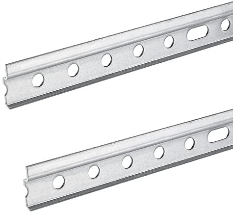 2 Stück SOTECH Aufhängeschienen 857 mm Schrankaufhänger-Leiste Schrankschienen für Küchen-Möbel Schrankaufhänger-Schienen Stahl verzinkt Wandschienen für Hängeschränke