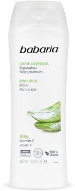 Babaria - Leche corporal reparadora - Crema corporal reparadora con Aloe Vera - 400 ml