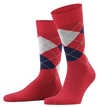 Burlington King M So coton fantaisie 1 paire, Chaussettes Homme, Rose Red Pepper 8074, 46-50