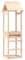 vidaXL Solid Pine Wood Play Tower - Outdoor Playhouse Climbing Frame with Roof, Adaptable for Slides/Swings 53x46.5x194 cm