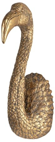 Creative Co-Op Decorative Resin Bird Bust Wall Decor, Gold