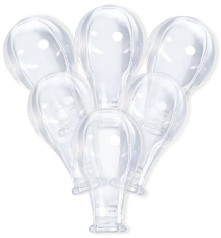 LittleForBig Erwachsene Extra Große Transparente Schnullernippel - Große Ersatz Sauger 6er-Pack Wert