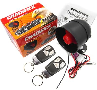 Car Horn Siren Alarm,Universal Car Alarm Security Protection System with 2 Remote Controls,7-Level Sensitivity,12v,Anti-Theft Device,No Thread Trimmin,Non-Destructive Installation (CW-8107)