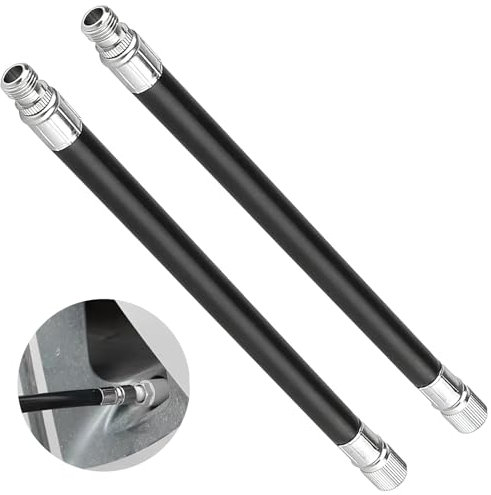Katyjun 2 Stück Autoventil Ventil Verlängerung, Ventilverlängerung E Scooter, Reifenventilverlängerung für M365 Pro Pro2 1S Elektroroller(16cm)