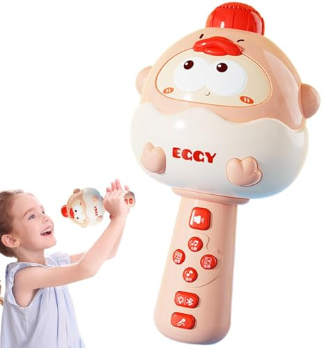 Rrlihjgu Liten karaokemaskin, karaokemaskin för pojkar, trådlös karaokemaskin med mikrofon för flickor | Karaoke-sångsystem, bärbar utomhus karaokehögtalare för utomhusbruk