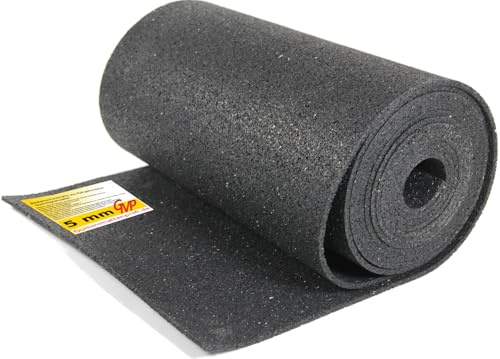 Tapis de protection de construction en granulés de caoutchouc 5 mm 300 mm x 4 m