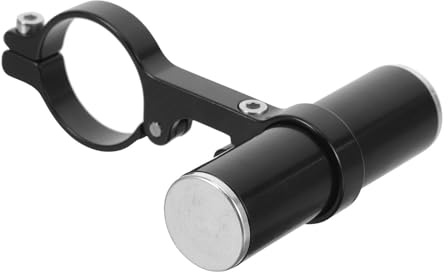 Veemoon Soporte de Extensión para Manillar de Bicicleta Multifunción, Aluminio Negro, Compacto y Ligero, Clip Ajustable para Luces y Velocímetros, Accesorio Adecuado para Ciclismo al Aire