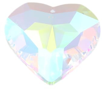 FooYee Crystal Suncatcher, Heart Sun Catchers, Sun Catcher, Crystal Ornaments for Outdoor Indoor Home Garden Party Decoration, Rainbow Maker Pendants, Valentines Gifts for Her (45mm)