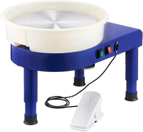 450W 35cm Pottery Wheel Machine Ceramic Clay Art Craft Tool with 9.8 Inch LCD Touch Screen Foot Pedal Detachable ABS Basin Electric DIY Clay Sculpting Spinner for Adults Beginners Ceramic Forming